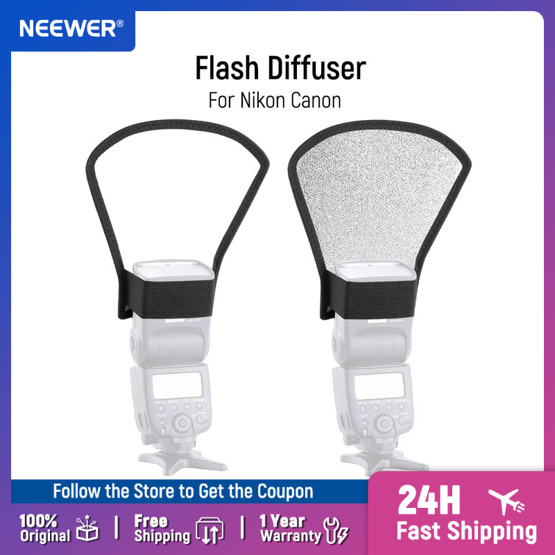 Tasmota Flash Tool - Neewer Flaş Difüzör Gümüş/Beyaz Reflektör Nikon