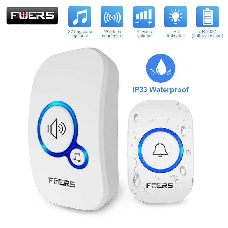 Smart Doorbell Wired - Fuers kablosuz kapı zili su geçirmez