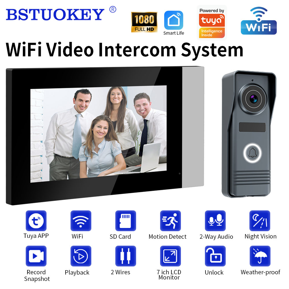 2 telli akıllı ev Wifi 1080P g - Smart Doorbell Wired incelemesi ve fiyatı