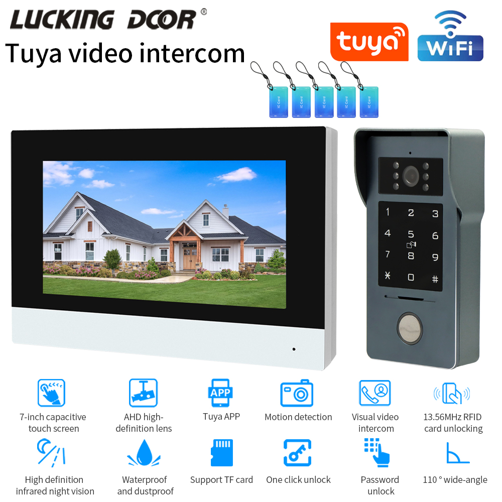 Tuya Wifi 7/10 Inç Görüntülü I - Smart Doorbell Wired incelemesi ve fiyatı